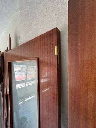 Puerta interior madera con cristal