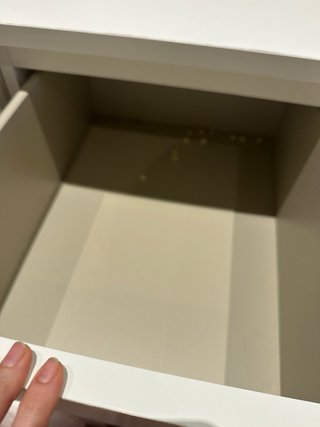 2 Mesitas de noche blancas ikea malm