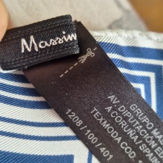 Lote 2 pañuelos seda Massimo Dutti