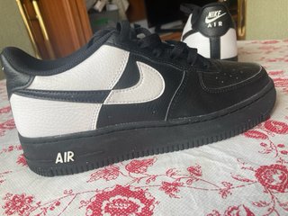 Nike Air Force 1 Negro Blanco