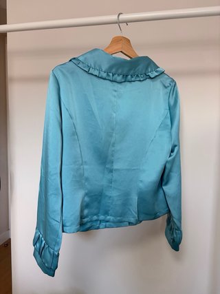 Camisa vintage LC cuello babydoll satinada