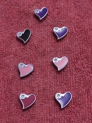 10 Colgantes Chanel Corazón Estrella Hello Kitty