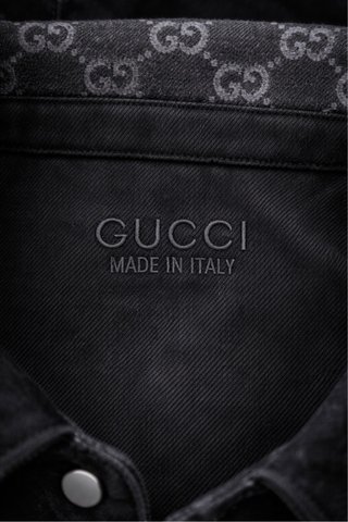 Sobrecamisa Gucci Reversible Gris Negra