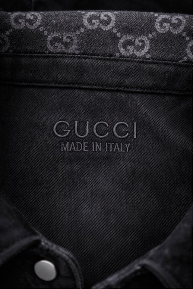 Sobrecamisa Gucci Reversible Gris Negra