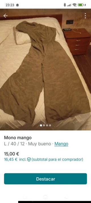 Mono Mango Beige Talla L/40/12