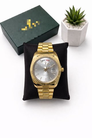 Reloj elaxluxe Oro y Plata