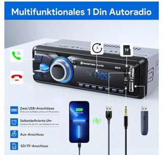Radio Coche Bluetooth 5.0 N2215