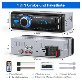Radio Coche Bluetooth 5.0 N2215