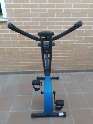 Bicicleta Estática Plegable Azul