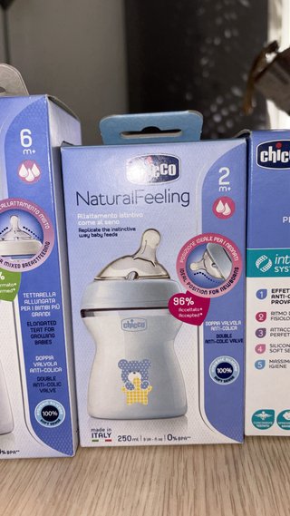 Lote 3 Biberones Chicco NaturalFeeling