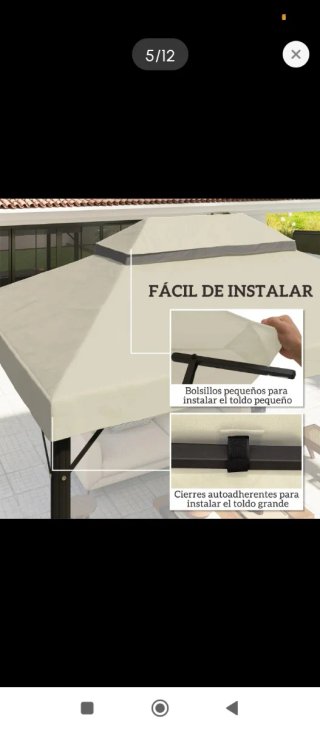 Lona de repuesto para pérgola