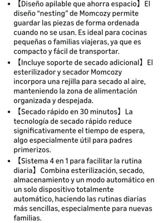 Esterilizador-secador biberones MOMCOZY. NUEVO!