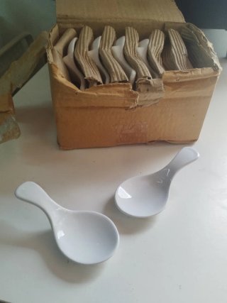 24 Cucchiai di Porcellana per Catering