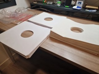 110 Fundas Interiores Vinilos 12 Papel Blanco
