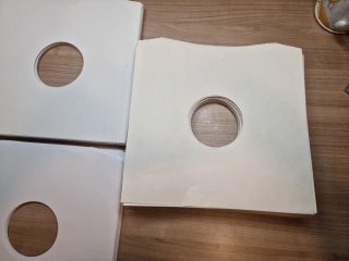 110 Fundas Interiores Vinilos 12 Papel Blanco