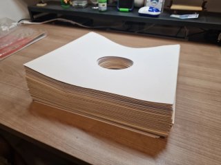 110 Fundas Interiores Vinilos 12 Papel Blanco