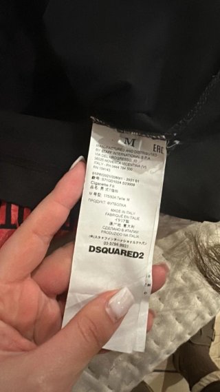T-shirt Dsquared2 Uomo M Nera