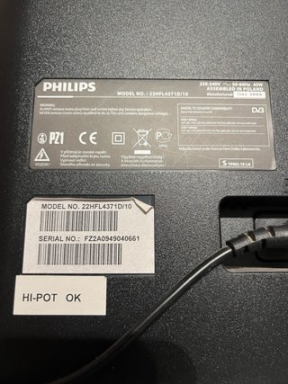 Televisor Philips Negro