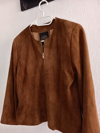 Chaqueta de ante CASA LOPEZ marrón