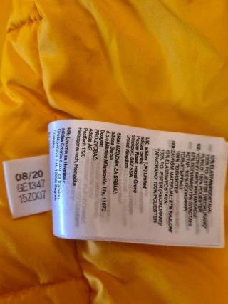 Chaqueta Adidas Amarilla Hombre Nueva