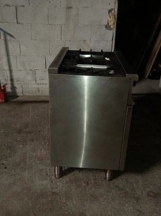 Cocina de gas industrial de 2 fuegos