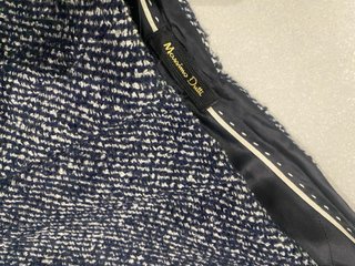 Pantalón tweed azul Massimo Dutti