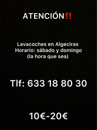 Servicio de lavacoches