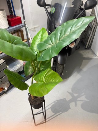 Planta Artificial Grande con Maceta Negra