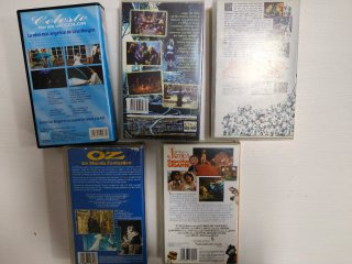 5 Películas VHS Originales.