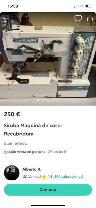 Máquina de coser Refrey Transforma