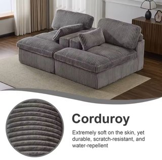 Sofá Cama Pana Gris