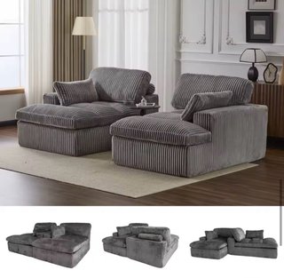Sofá Cama Pana Gris