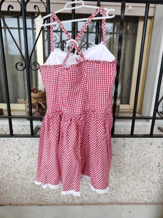 Vestido Vichy Rojo y Blanco