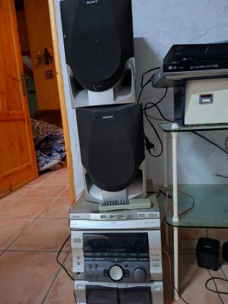 Minicadena Sony RX55 + 2 altavoces