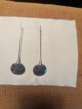 Pendientes plata, tipo cucharilla