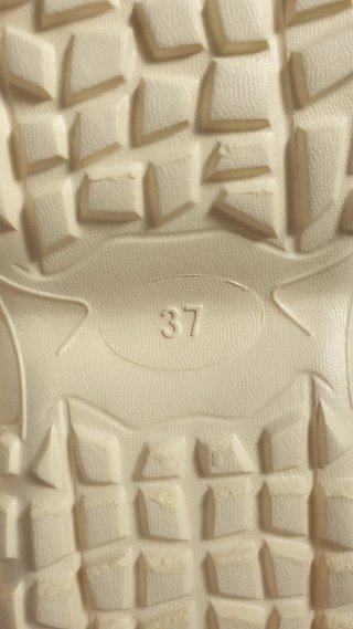 Zuecos Beige y Naranja Talla 37