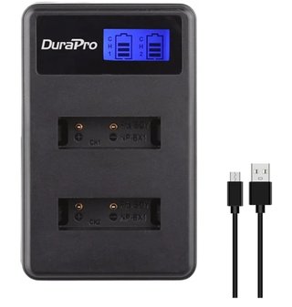Cargador Doble DuraPro NP-BX1 + 2 Baterías