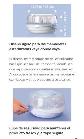 Esterilizador Microondas Philips Avent Expres
