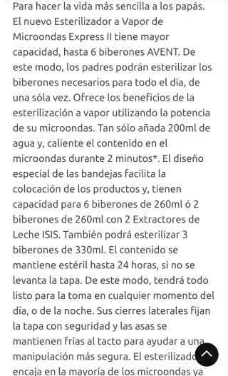 Esterilizador Microondas Philips Avent Expres