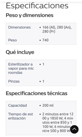 Esterilizador Microondas Philips Avent Expres