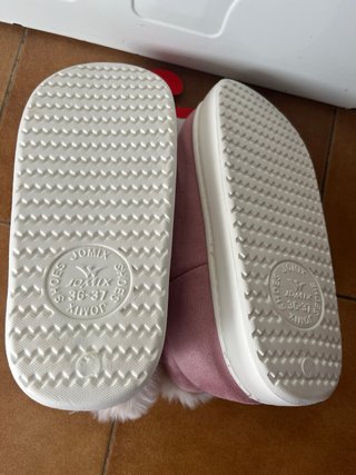 Zapatillas botas pantuflas pelitos rosa 36 37