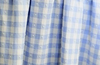 Vestido largo cuadros vichy T. Única M/L/XL