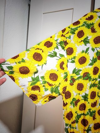 Vestido camisero oversize girasoles
