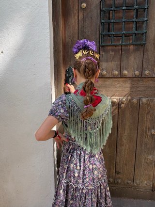 Vestido Flamenca Niña Talla 8 Carmen Jiménez