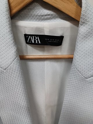 Abrigo Zara Mujer Azul Talla M