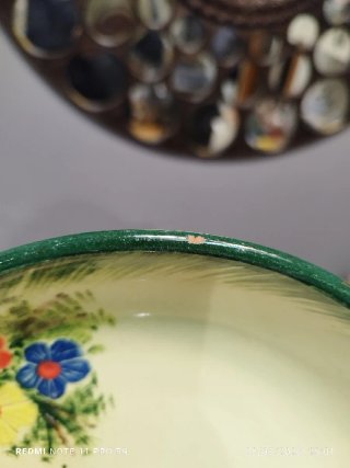 LA BISBAL CERAMICA VAJILLA FLORES