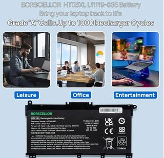 Batteria BORSCELLOR HT03XL per HP Pavilion
