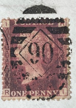 Lettera Regno Unito Penny Red