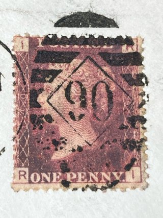 Lettera Regno Unito Penny Red
