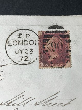 Lettera Regno Unito Penny Red